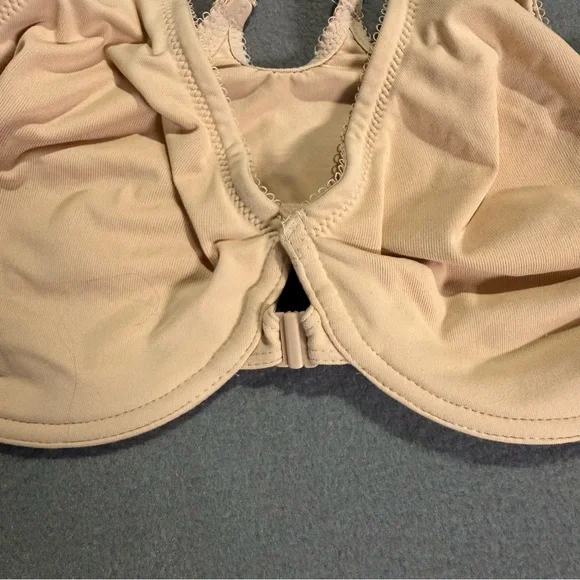 Wacoal Front Close Underwire Bra Nude Full Coverage Comfort Everyday Support - Picture 5 of 7